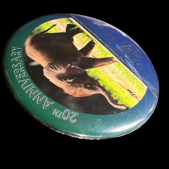 Disney Conservation Fund Pin 20th‎ Anniversary Exclusive Guest Button Elephant - Picture 5 of 6